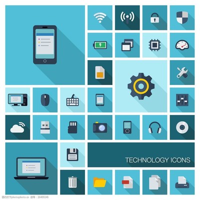 數碼電子產品與機械設備 圖標設計中的視覺語言分野