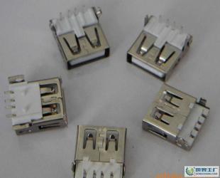 USBA母90度、90度沉板式、180度貼板式無卷邊系列_電子元器件